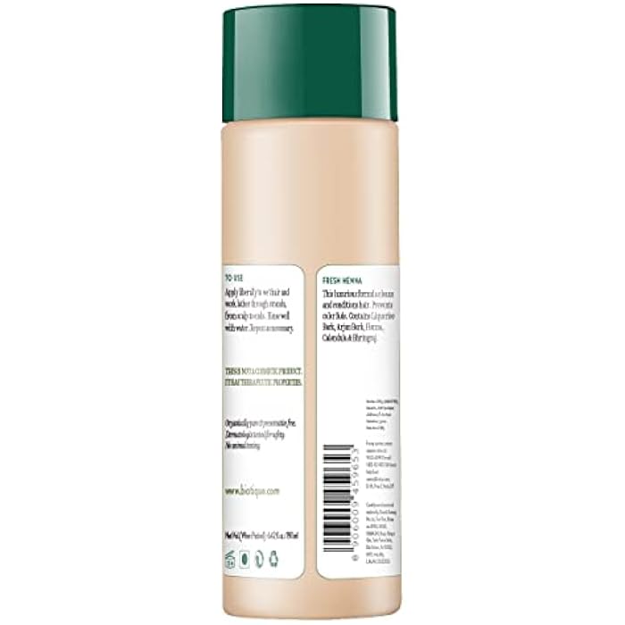 Biotique Bio Heena Leaf Fresh Texture Shampoo and Conditioner With Color For Dark Hair - Image 2
